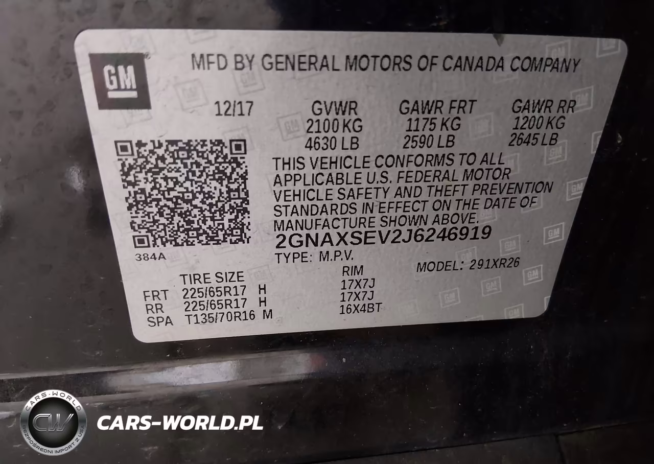 2018 Chevrolet Equinox Lt VIN:2GNAXSEV2J6246919 - 9