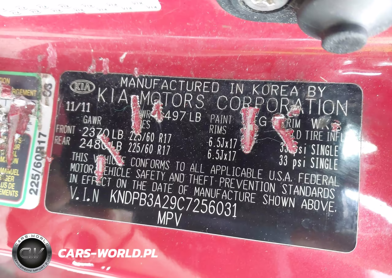 2012 Kia Sportage Lx VIN:KNDPB3A29C7256031 - 9