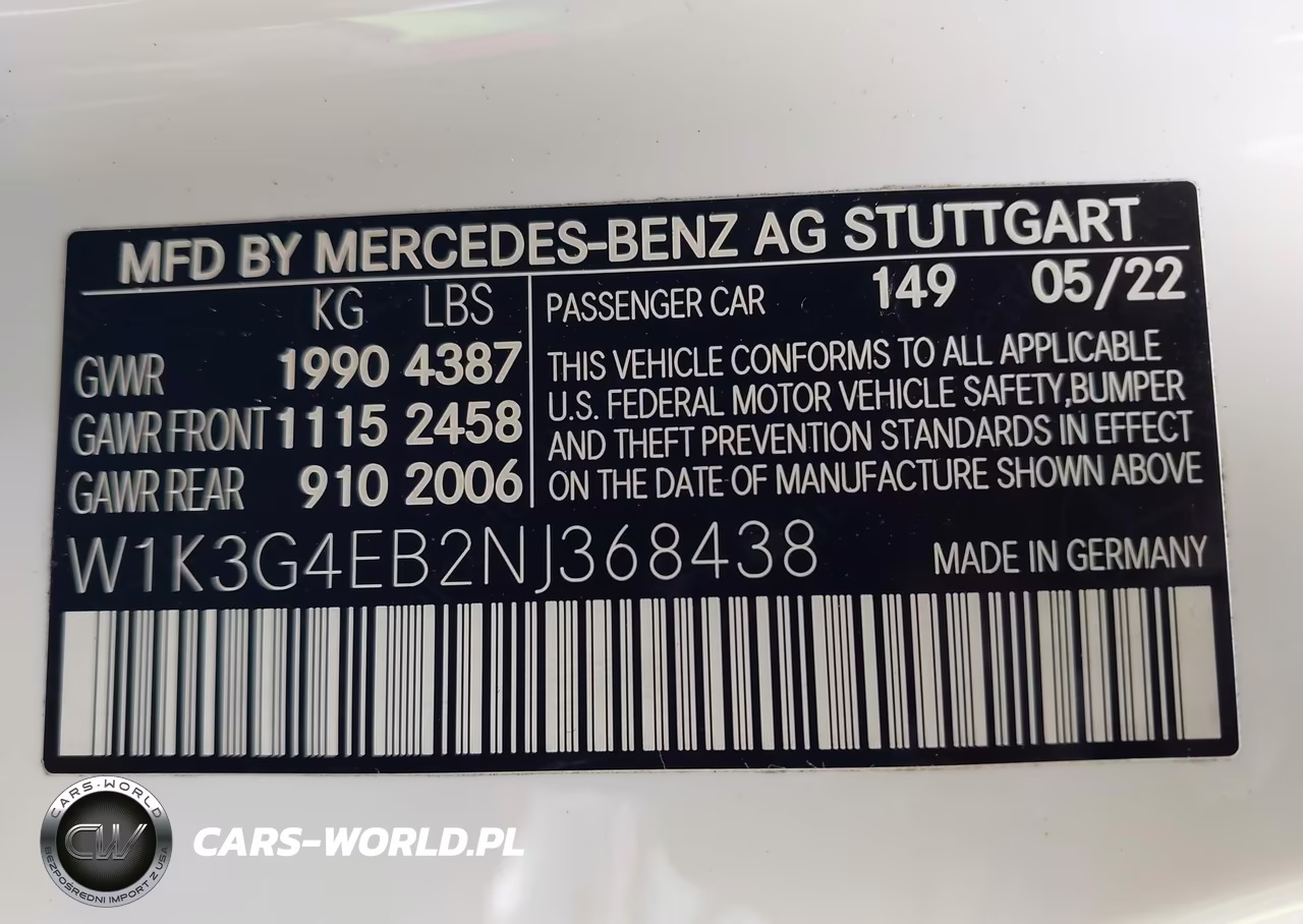 2022 Mercedes-Benz A 220 VIN:W1K3G4EB2NJ368438 - 9
