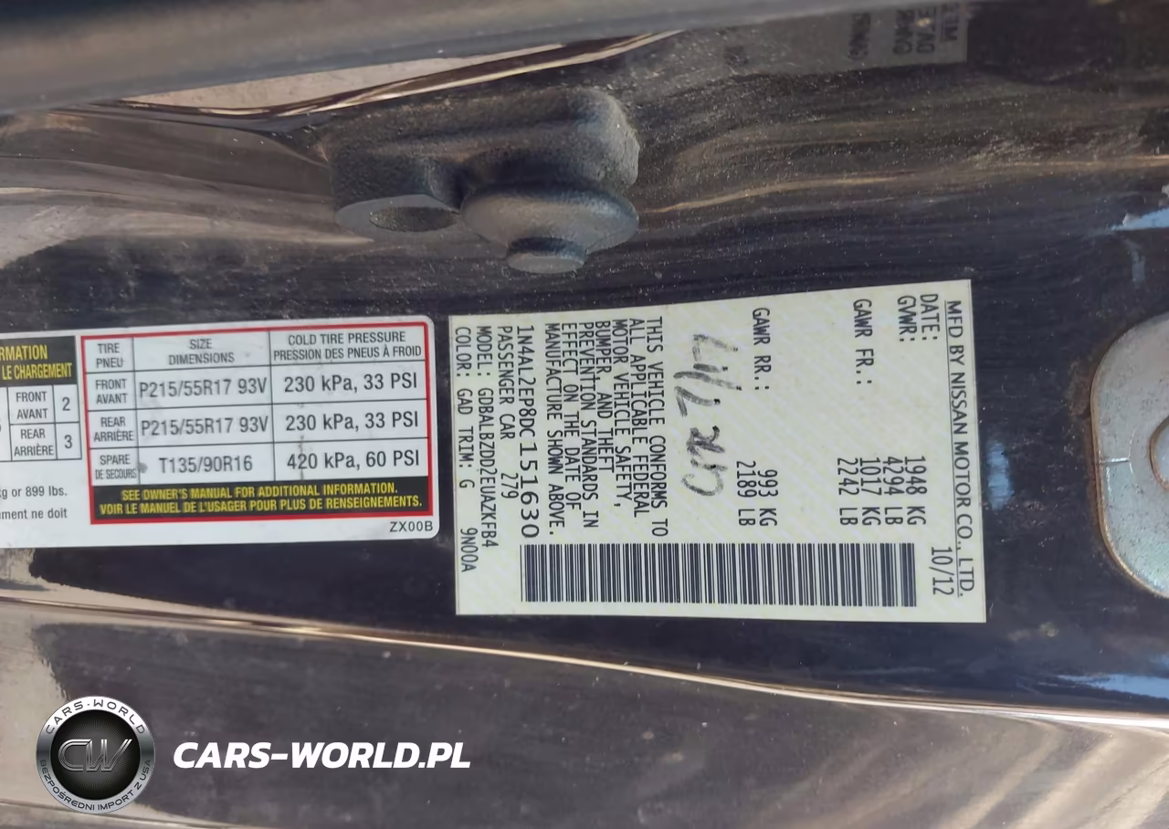 2013 Nissan Altima 2.5 S VIN:1N4AL2EP8DC151630 - 9