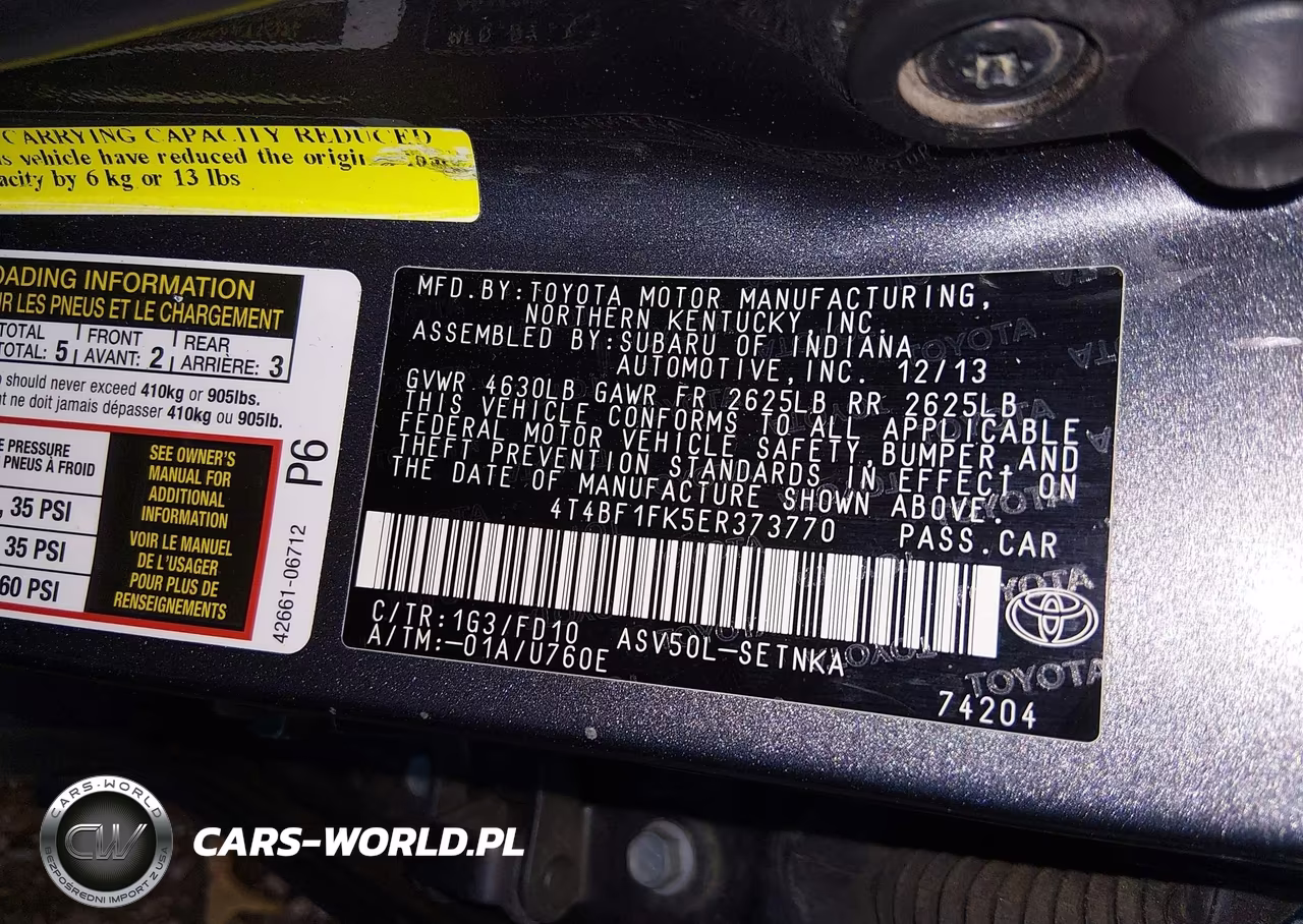 2014 Toyota Camry Le VIN:4T4BF1FK5ER373770 - 9