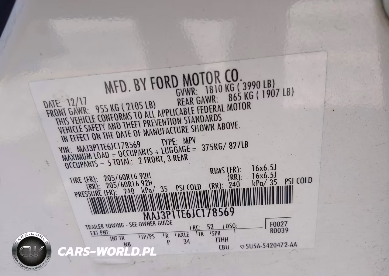 2018 Ford Ecosport Se VIN:MAJ3P1TE6JC178569 - 9