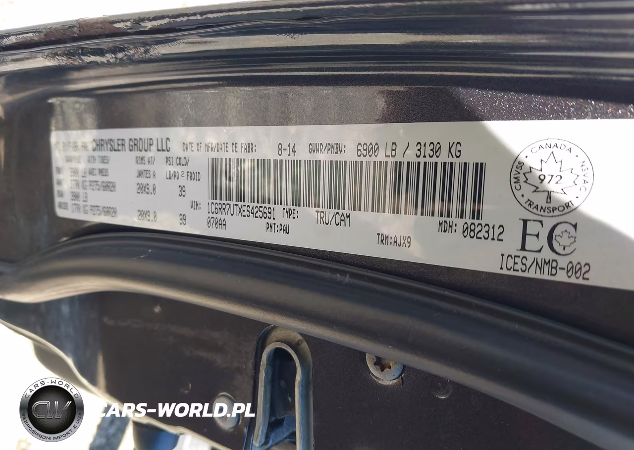 2014 Ram 1500 Sport VIN:1C6RR7UTXES425691 - 9