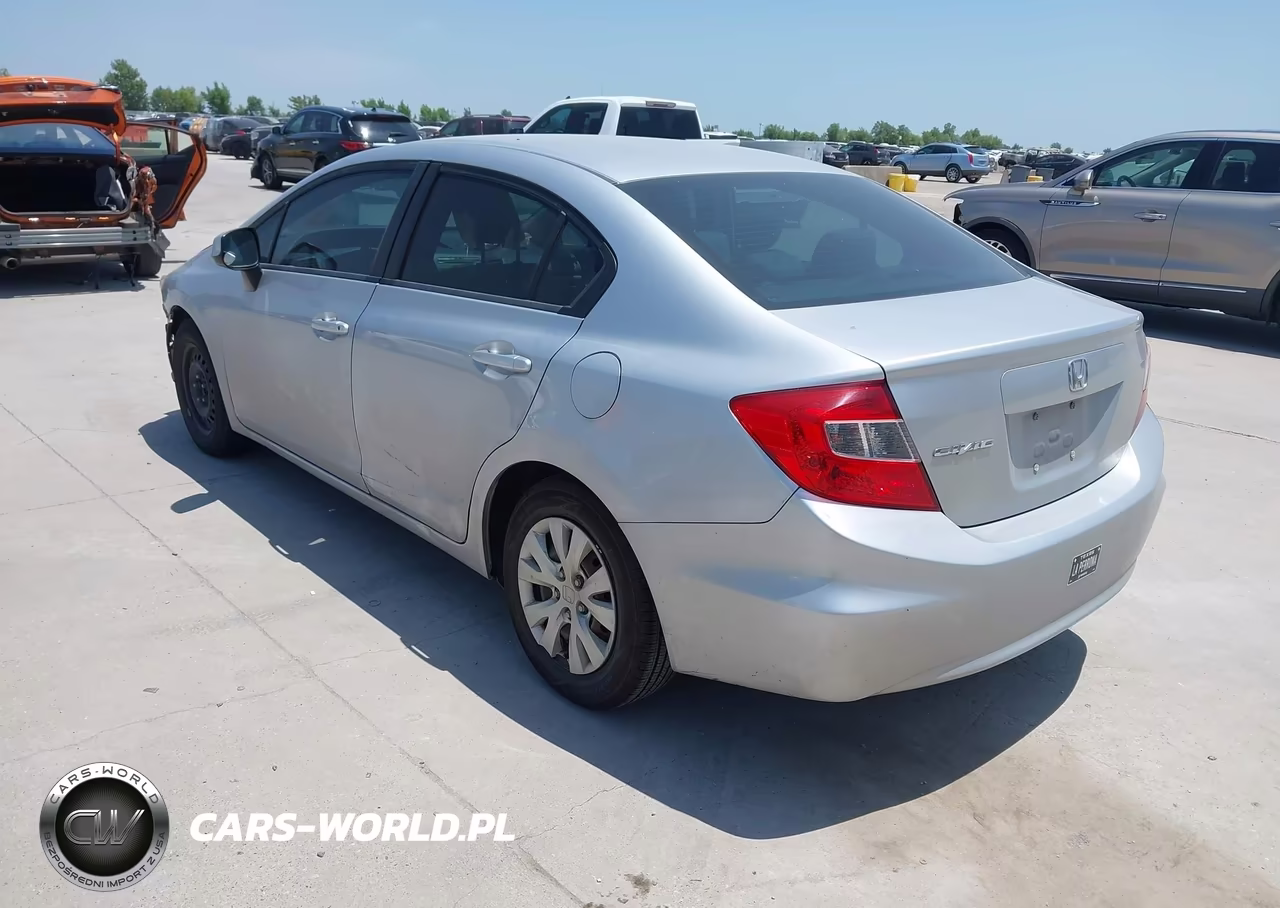 2012 Honda Civic Lx VIN:19XFB2F51CE073733 - 3