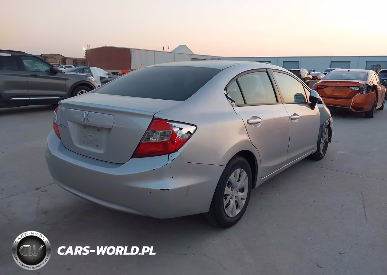 2012 Honda Civic Lx VIN:19XFB2F51CE073733 - 4