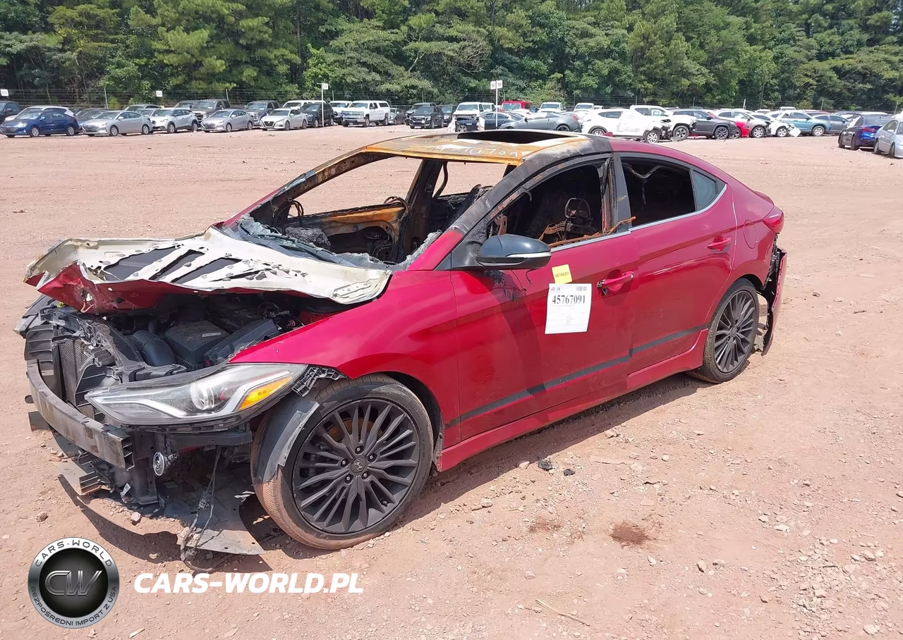 2018 Hyundai Elantra Sport VIN:KMHD04LB5JU598162 - 2