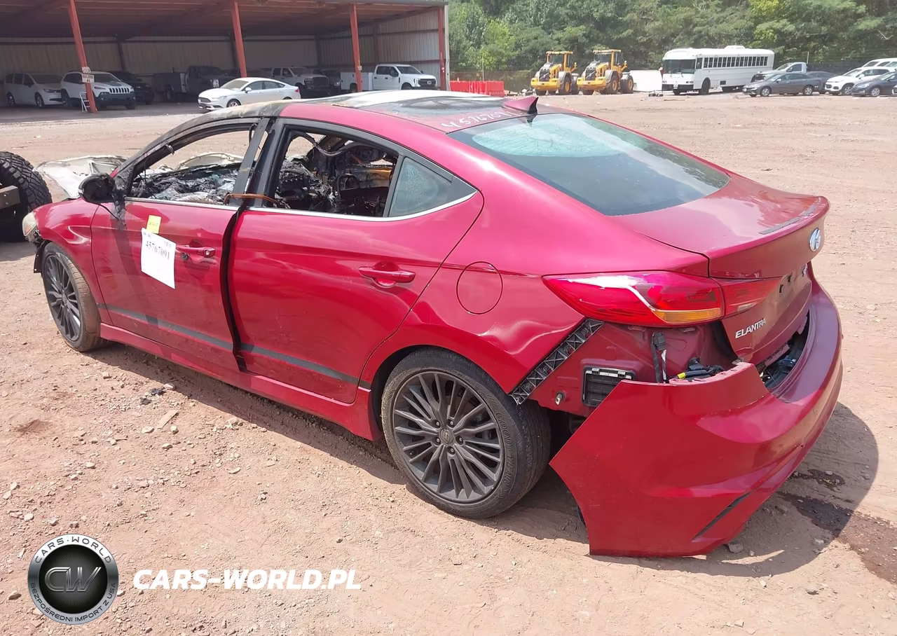 2018 Hyundai Elantra Sport VIN:KMHD04LB5JU598162 - 3