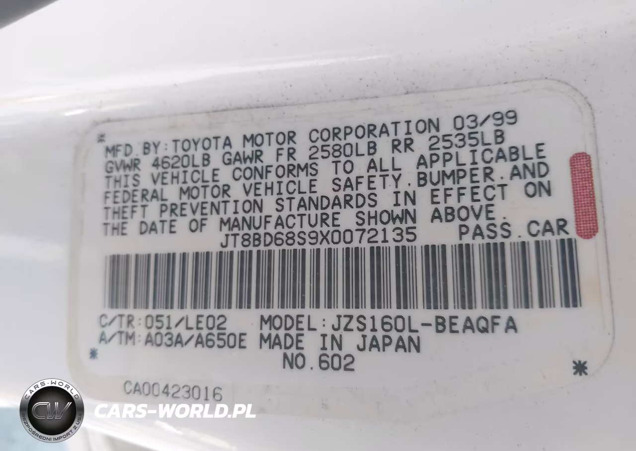 1999 Lexus Gs 300 VIN:JT8BD68S9X0072135 - 9