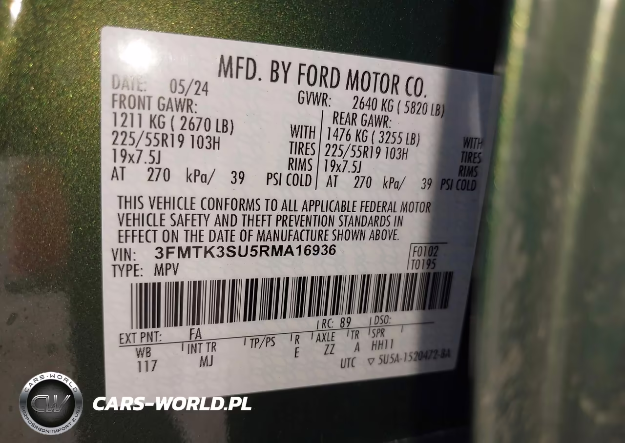 2024 Ford Mustang Mach-E Premium VIN:3FMTK3SU5RMA16936 - 9