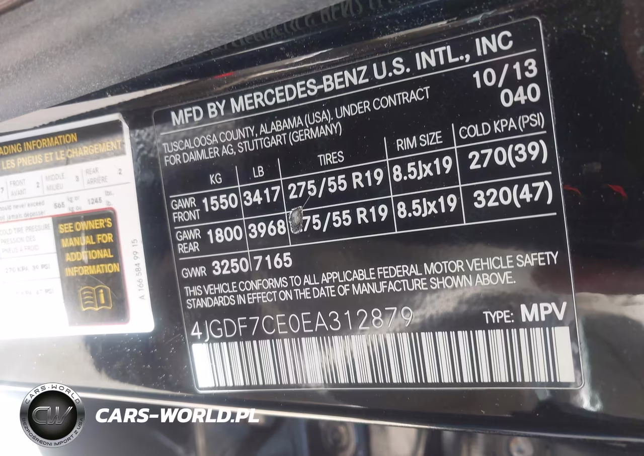 2014 Mercedes-Benz Gl 450 4Matic VIN:4JGDF7CE0EA312879 - 9
