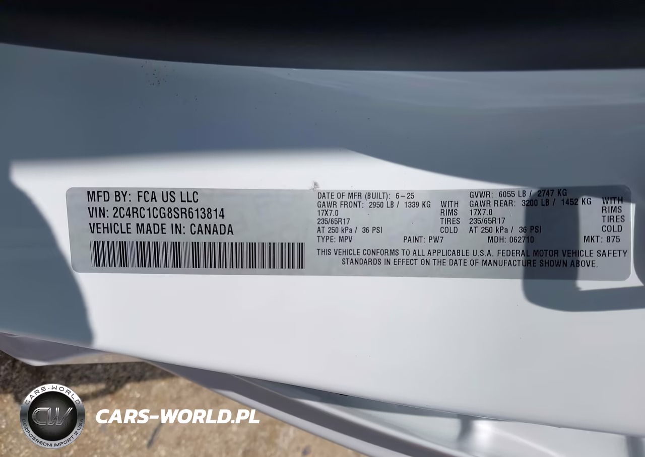 2025 Chrysler Voyager Lx VIN:2C4RC1CG8SR613814 - 9