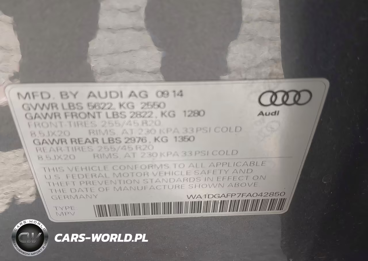 2015 Audi Q5 3.0T Premium Plus VIN:WA1DGAFP7FA042850 - 9