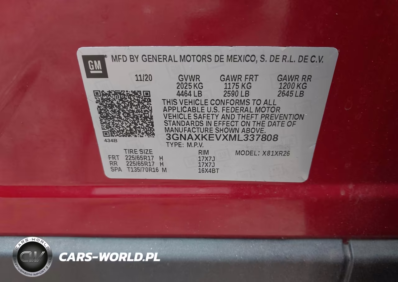 2021 Chevrolet Equinox Fwd Lt VIN:3GNAXKEVXML337808 - 9