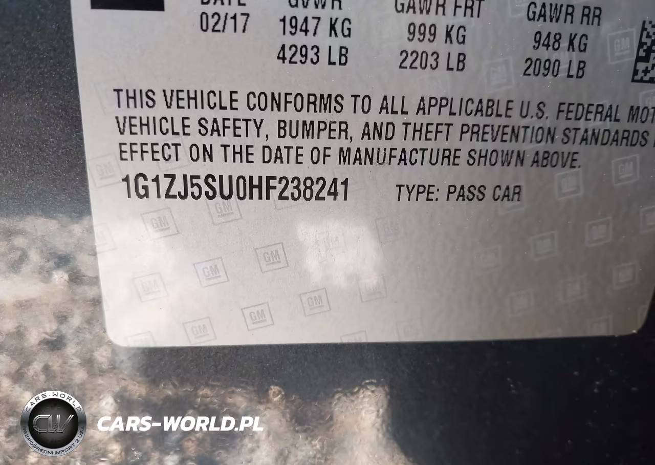 2017 Chevrolet Malibu Hybrid VIN:1G1ZJ5SU0HF238241 - 9