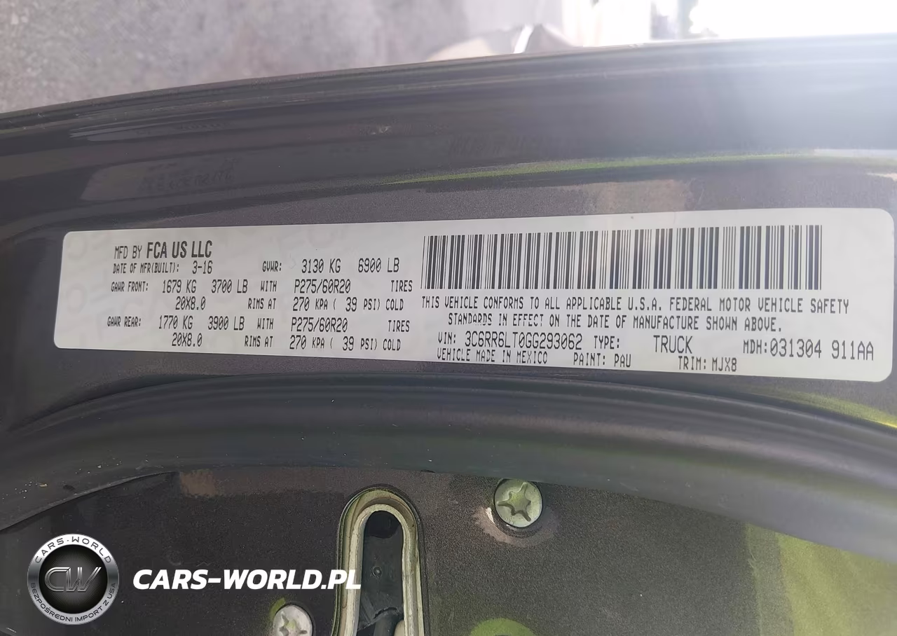 2016 Ram 1500 Slt VIN:3C6RR6LT0GG293062 - 9