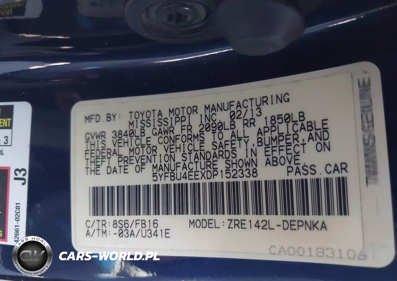 2013 Toyota Corolla Le VIN:5YFBU4EEXDP152338 - 9