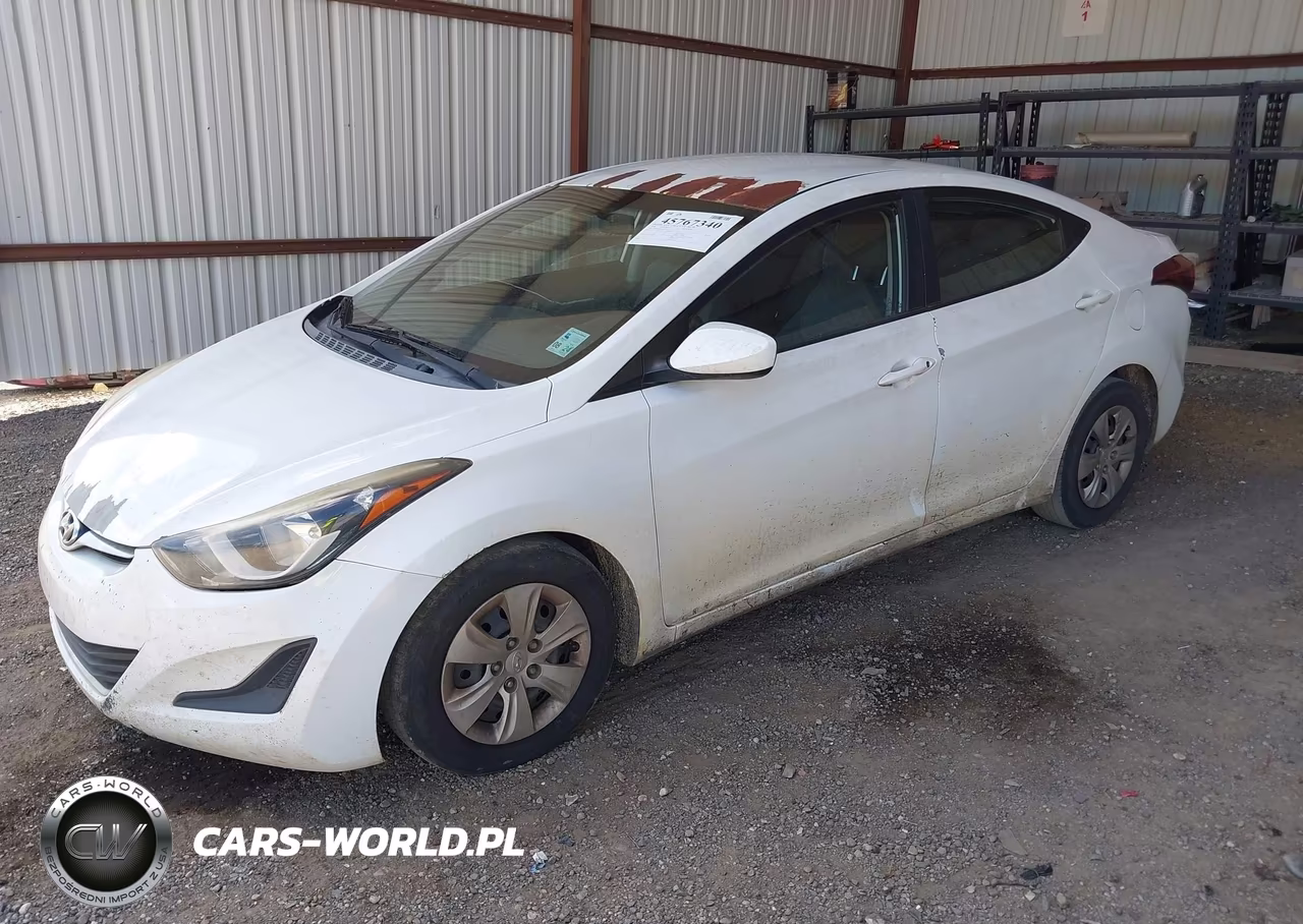 2016 Hyundai Elantra Se VIN:5NPDH4AE6GH704406 - 2