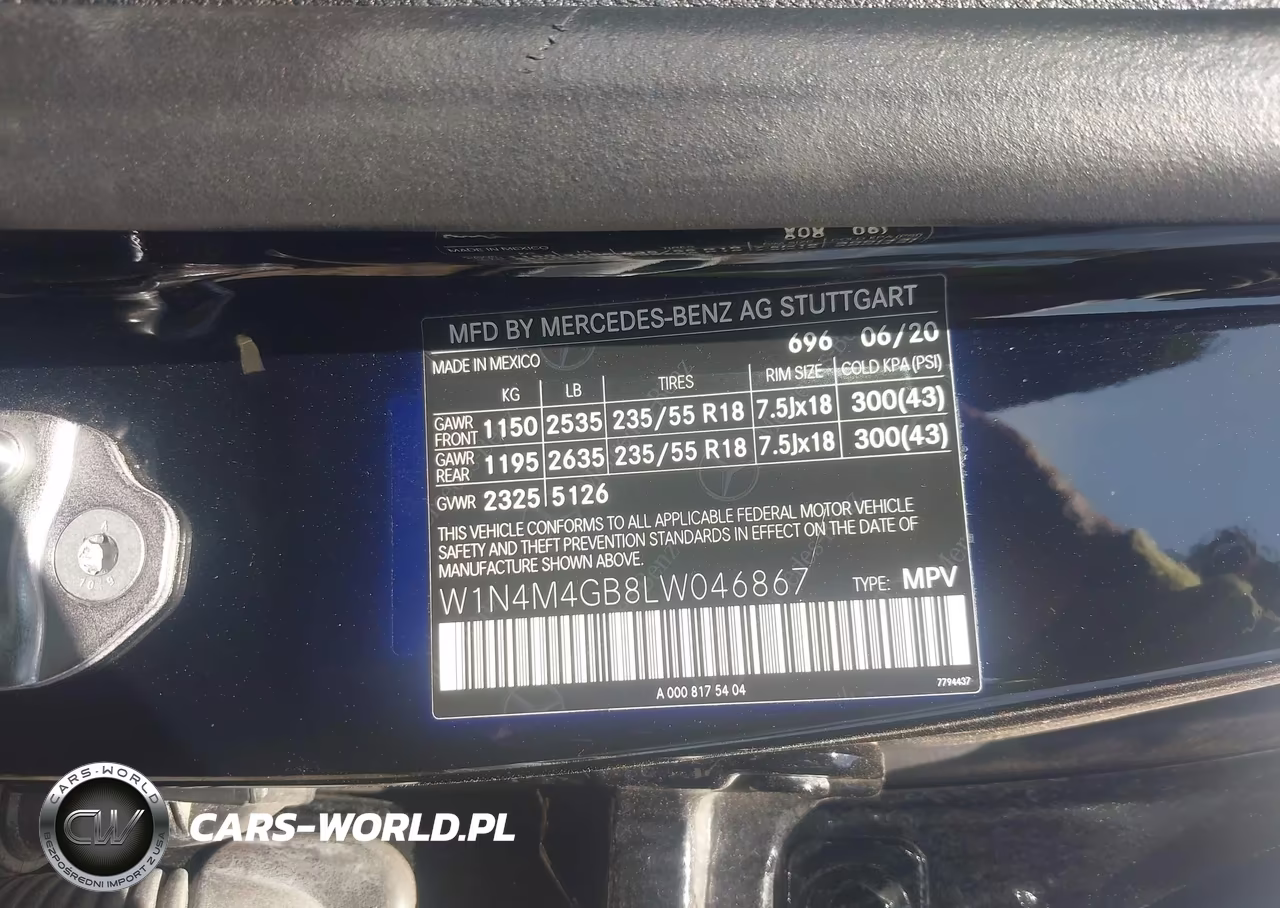 2020 Mercedes-Benz Glb 250 VIN:W1N4M4GB8LW046867 - 9
