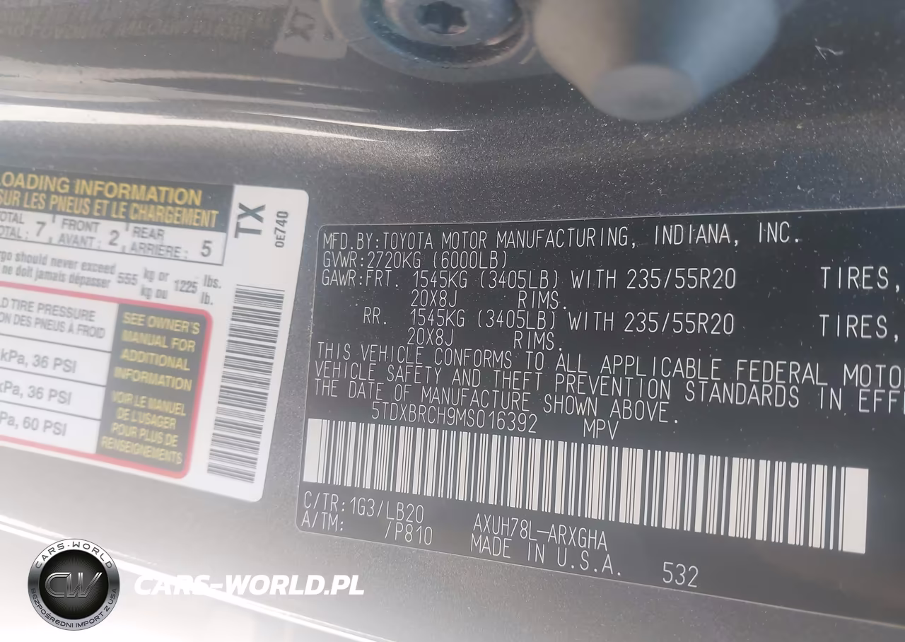 2021 Toyota Highlander Hybrid Limited VIN:5TDXBRCH9MS016392 - 9