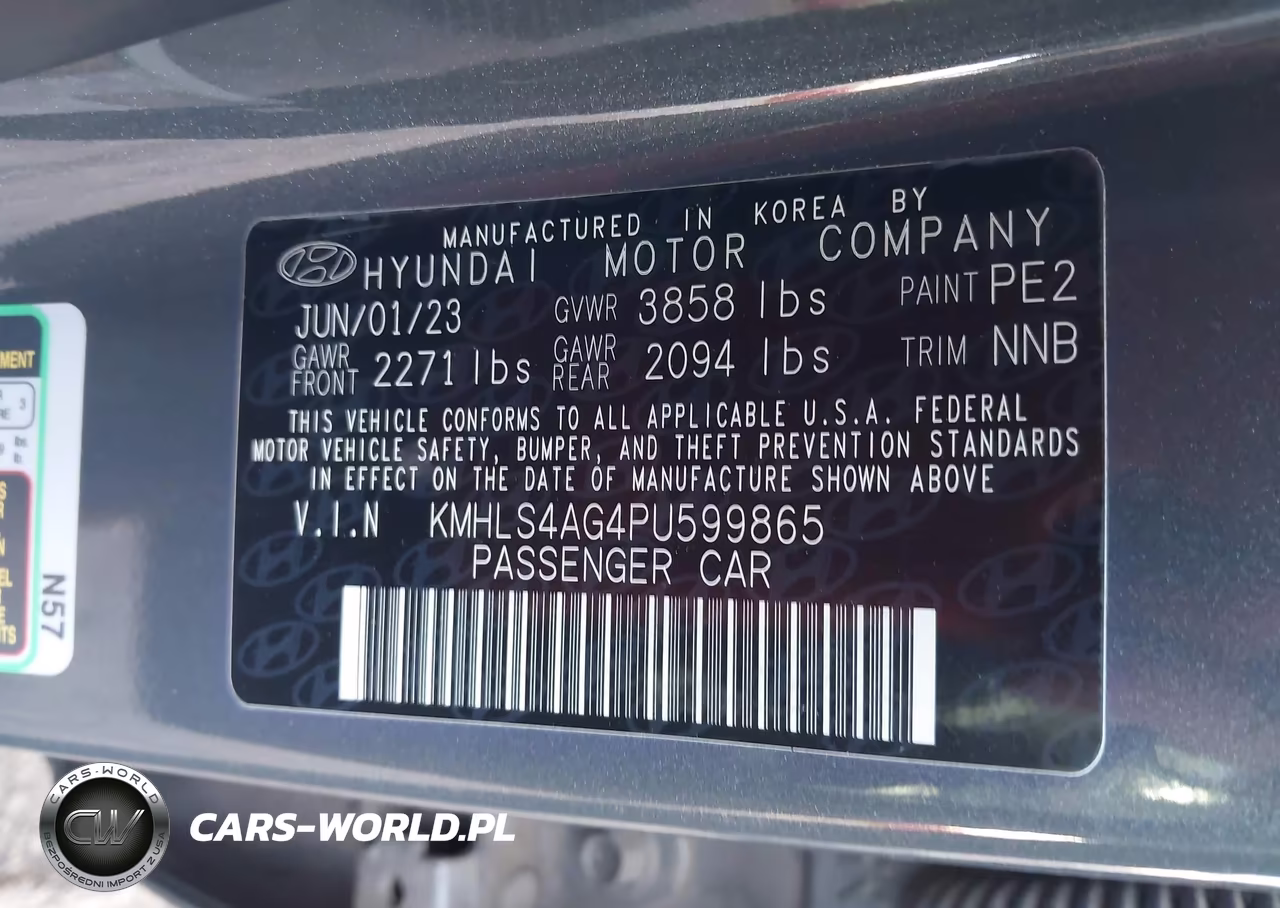 2023 Hyundai Elantra Sel VIN:KMHLS4AG4PU599865 - 9