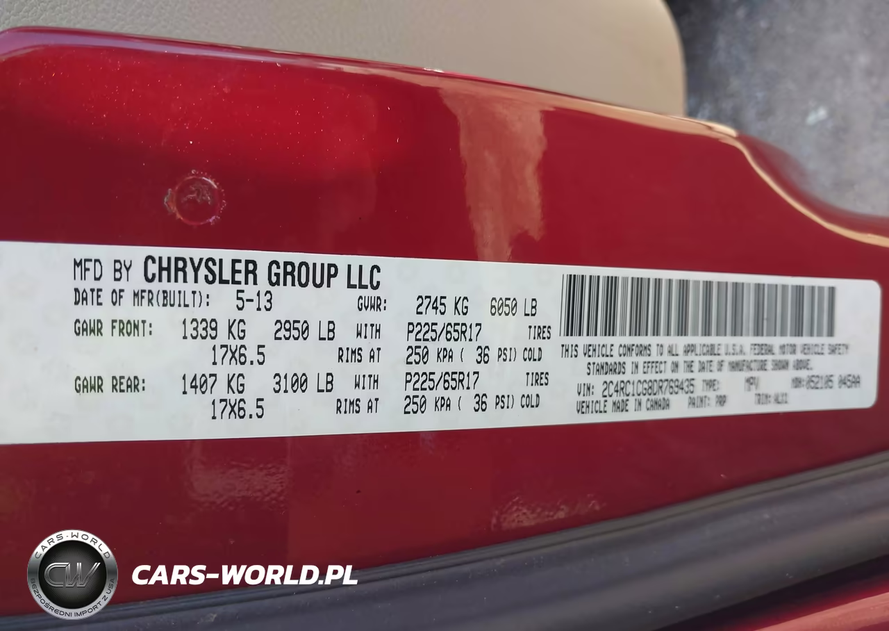 2013 Chrysler Town & Country Touring-L VIN:2C4RC1CG8DR769435 - 9