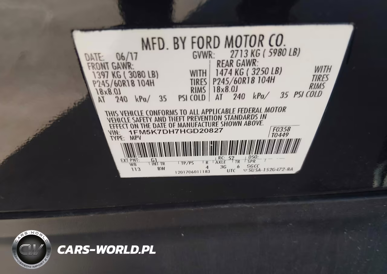 2017 Ford Explorer Xlt VIN:1FM5K7DH7HGD20827 - 9