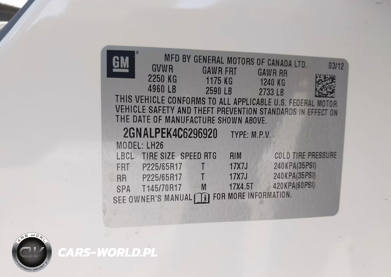 2012 Chevrolet Equinox Lt W-2Lt VIN:2GNALPEK4C6296920 - 9