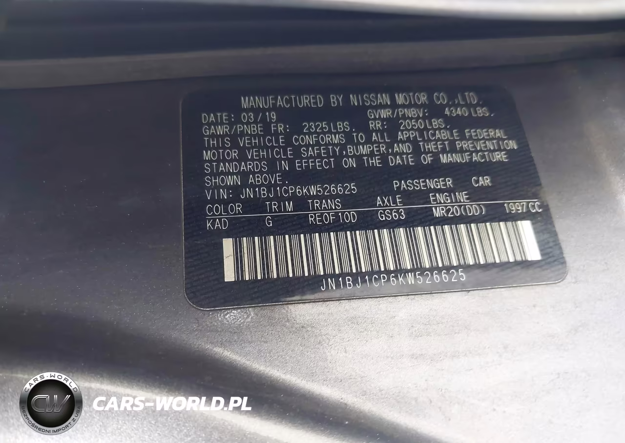 2019 Nissan Rogue Sport Sv VIN:JN1BJ1CP6KW526625 - 9