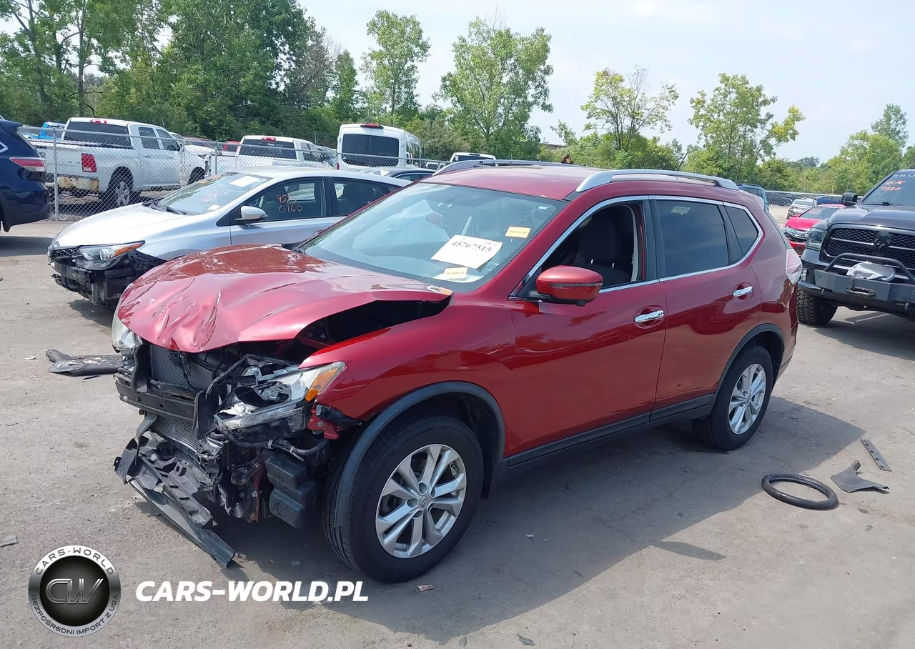 2016 Nissan Rogue Sv VIN:KNMAT2MV4GP649413 - 2