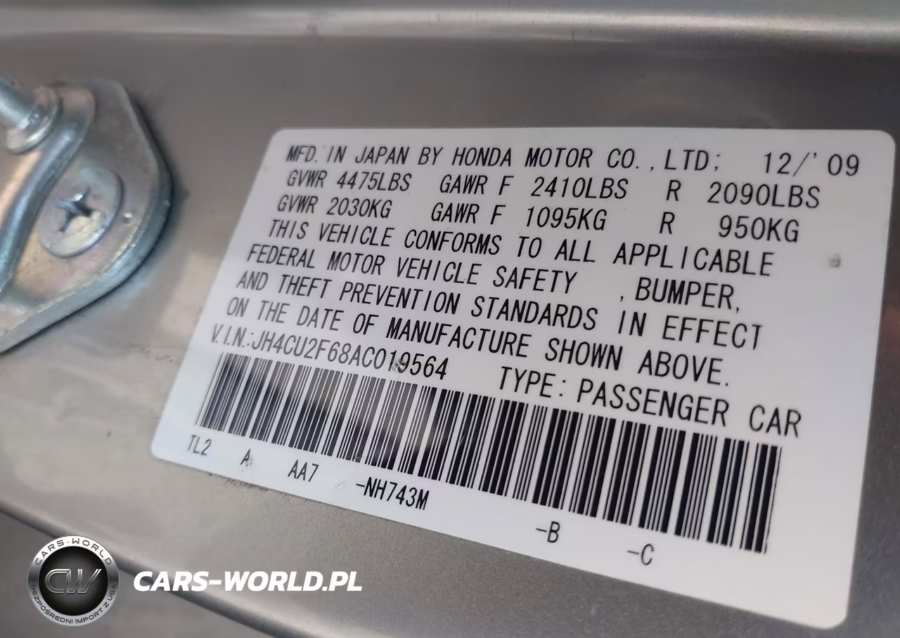 2010 Acura Tsx 2.4 VIN:JH4CU2F68AC019564 - 9