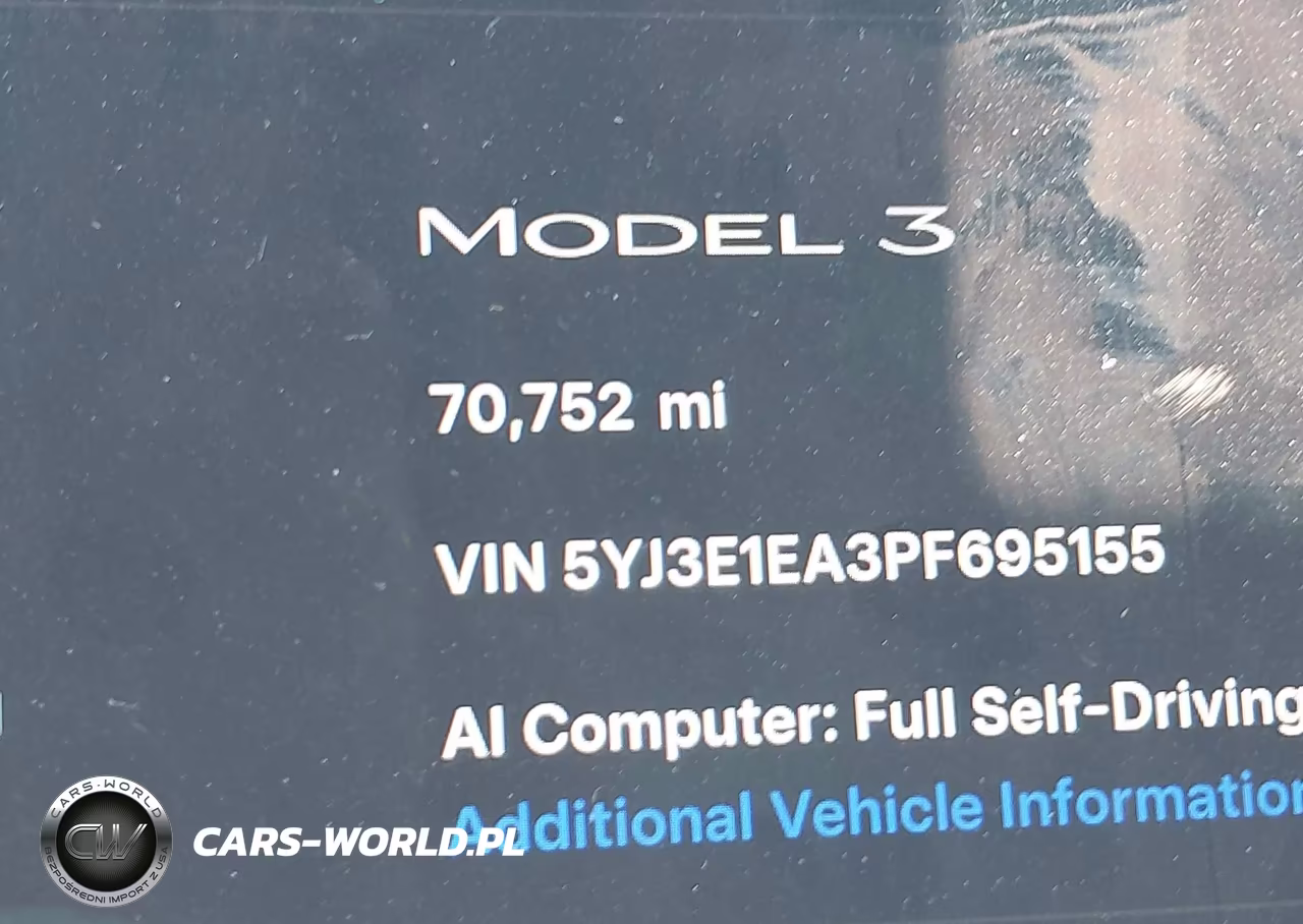2023 Tesla Model 3 Rear-Wheel Drive VIN:5YJ3E1EA3PF695155 - 14
