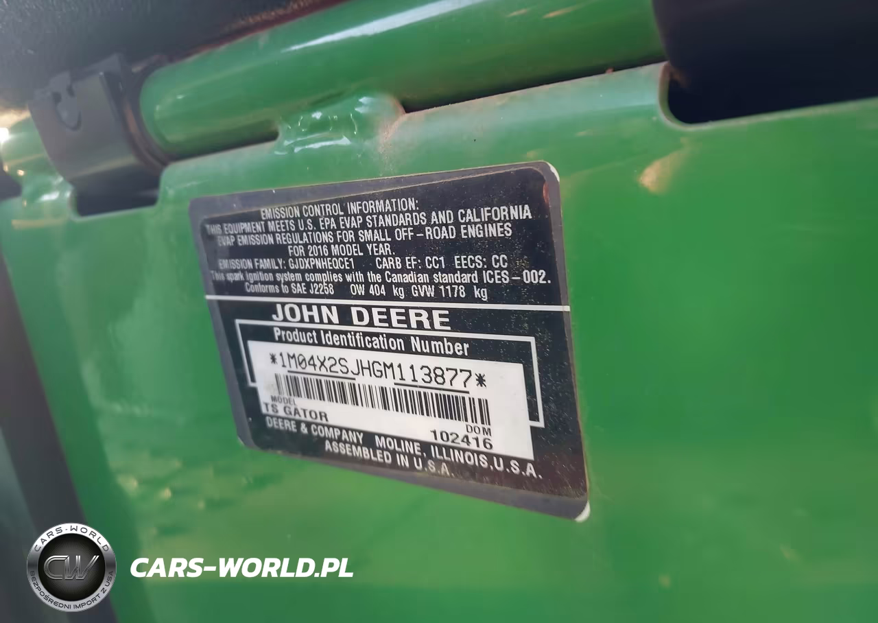 2017 John Deere Other VIN:1M04X2SJHGM113877 - 9