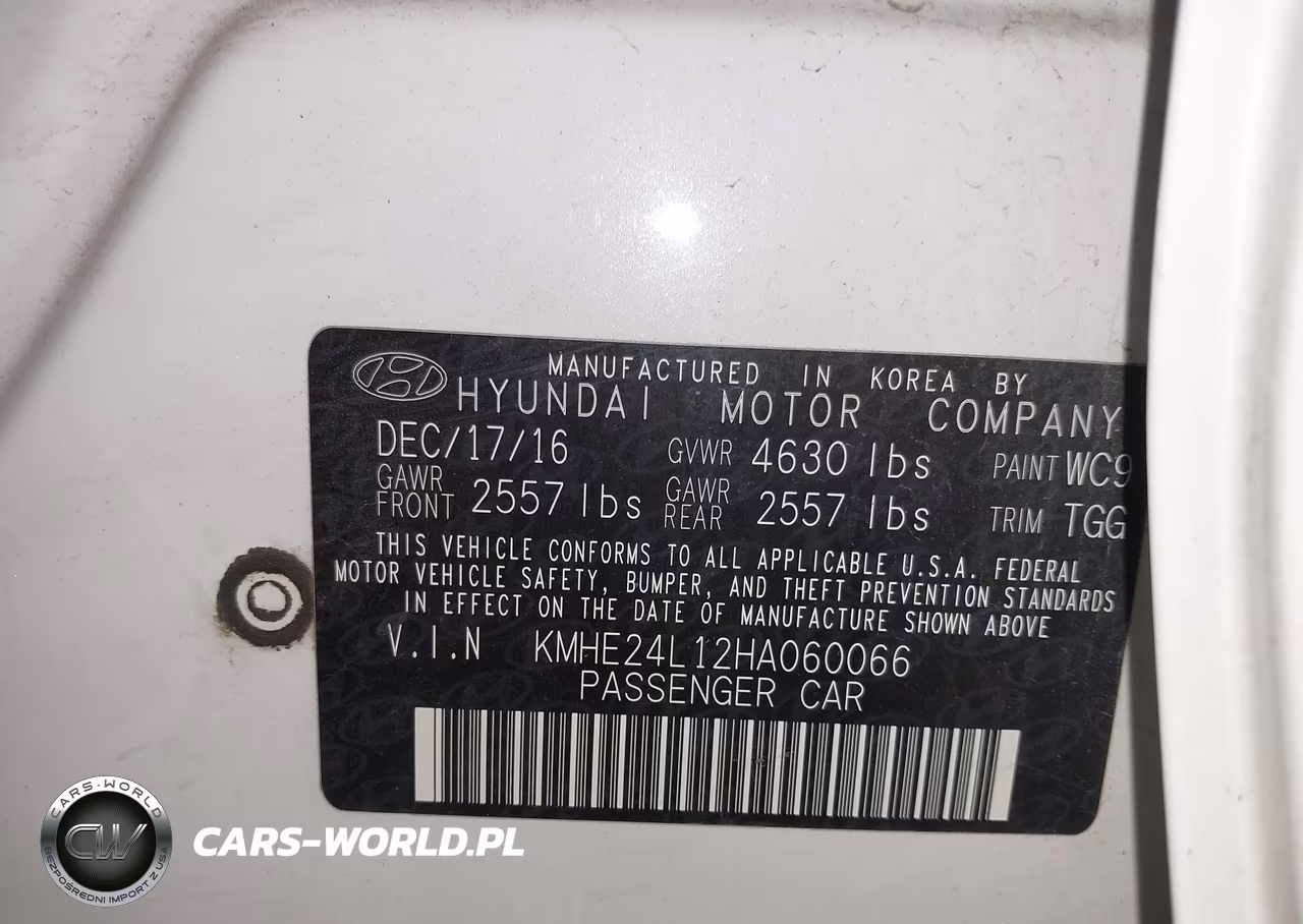 2017 Hyundai Sonata Hybrid Se VIN:KMHE24L12HA060066 - 9