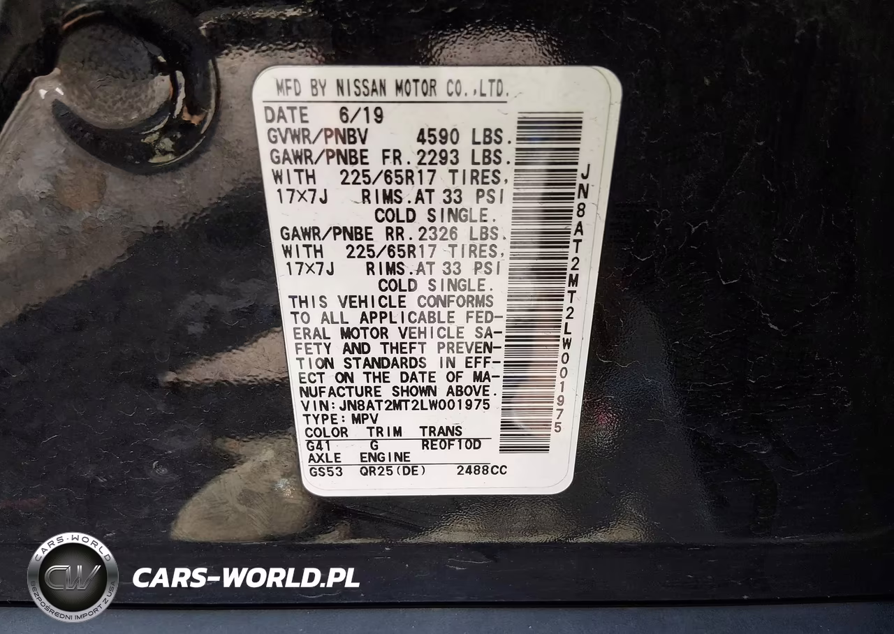 2020 Nissan Rogue Sv Fwd VIN:JN8AT2MT2LW001975 - 9