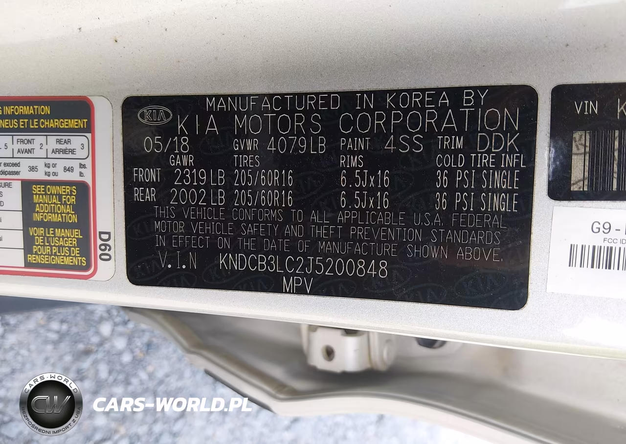 2018 Kia Niro Fe VIN:KNDCB3LC2J5200848 - 9