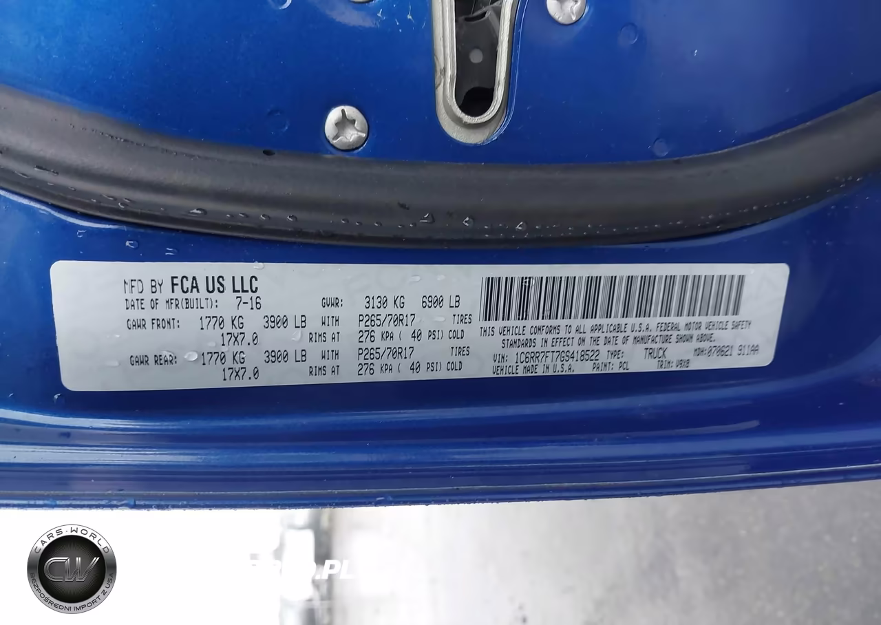 2016 Ram 1500 St VIN:1C6RR7FT7GS418522 - 9