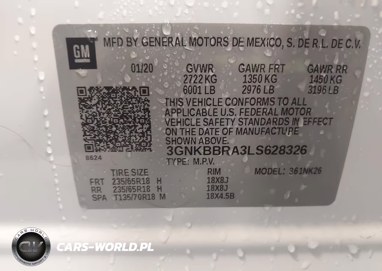 2020 Chevrolet Blazer Fwd 1Lt VIN:3GNKBBRA3LS628326 - 9