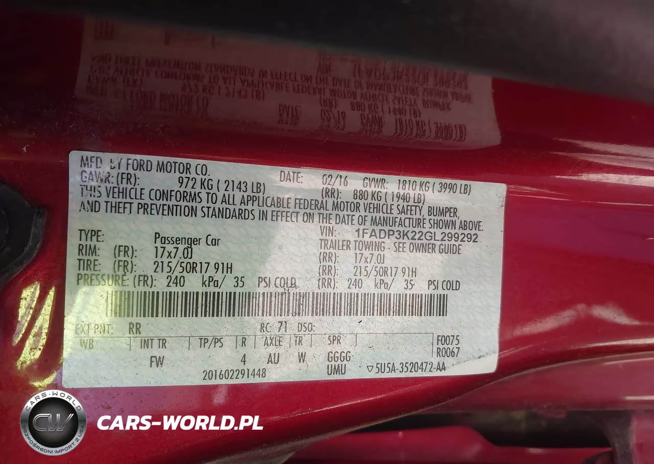 2016 Ford Focus Se VIN:1FADP3K22GL299292 - 9
