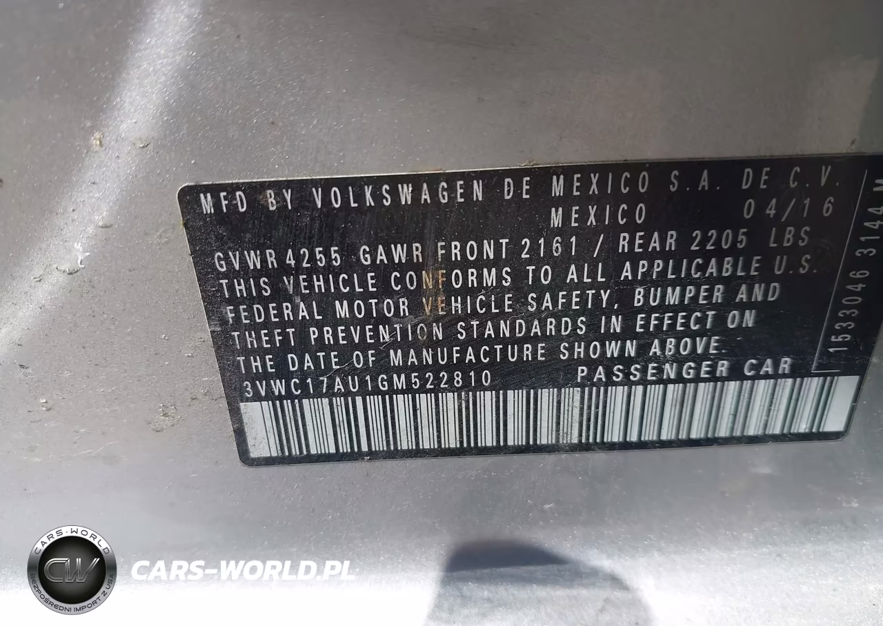 2016 Volkswagen Golf Sportwagen Tsi S 4-Door VIN:3VWC17AU1GM522810 - 9