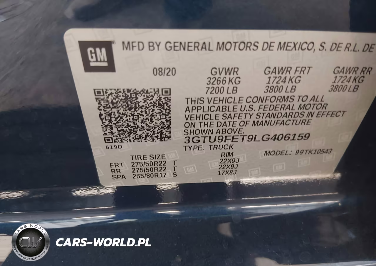 2020 GMC Sierra 1500 4Wd Short Box Denali VIN:3GTU9FET9LG406159 - 9