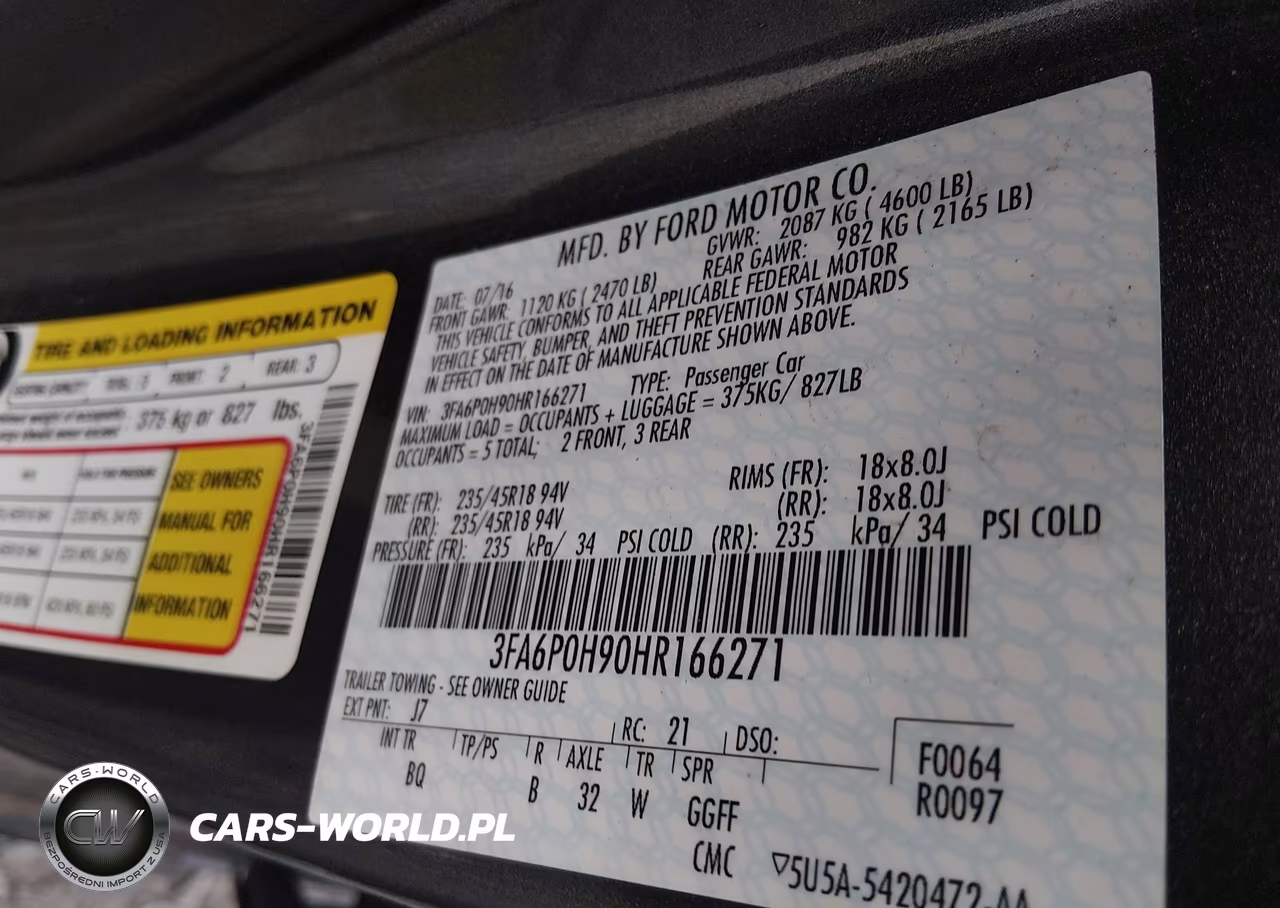 2017 Ford Fusion Se VIN:3FA6P0H90HR166271 - 9