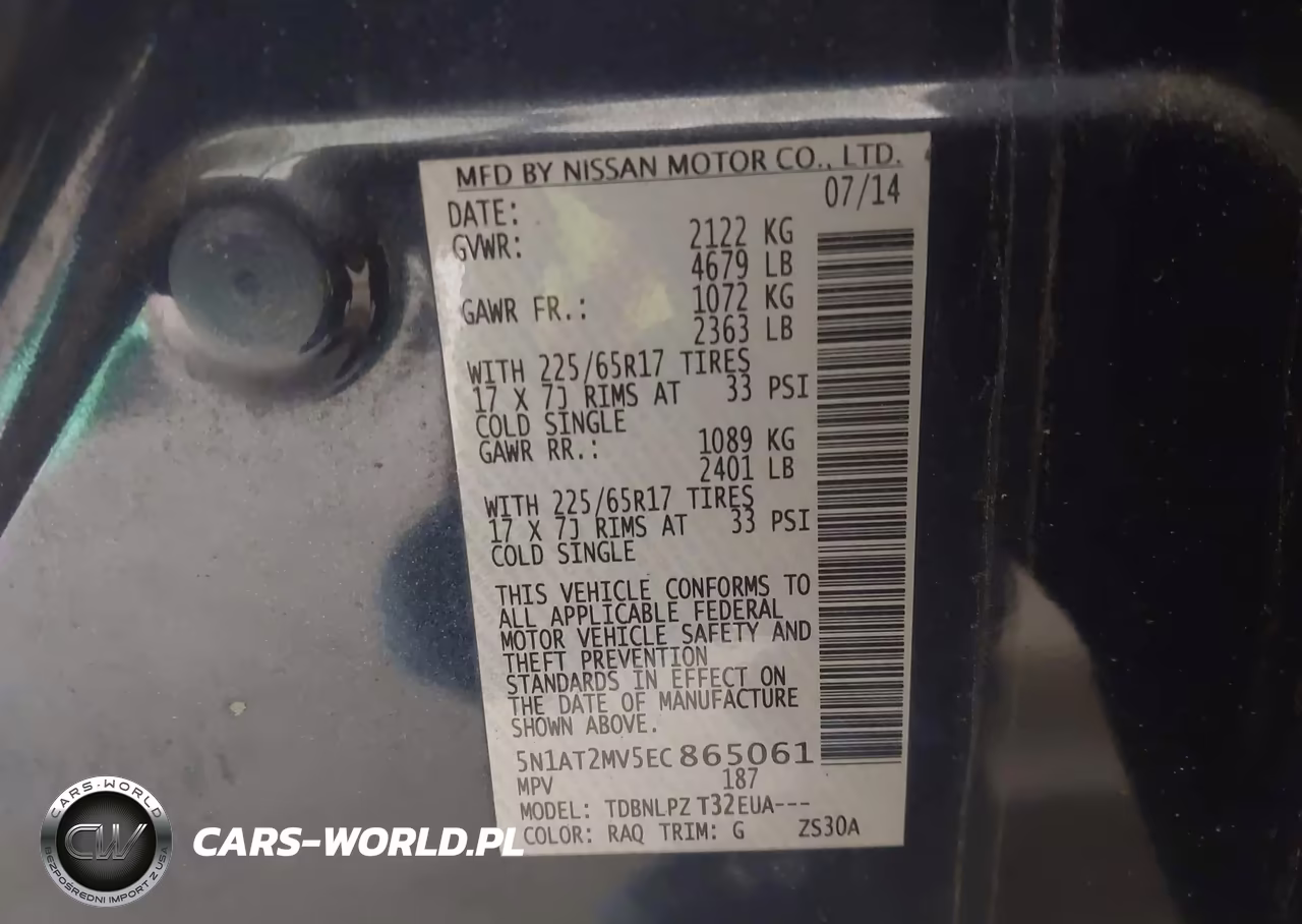 2014 Nissan Rogue S VIN:5N1AT2MV5EC865061 - 9