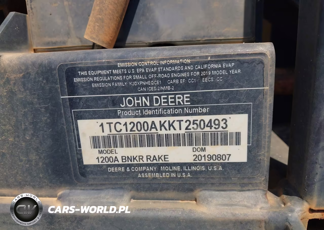 2019 John Deere Other VIN:1TC1200AKKT250493 - 9