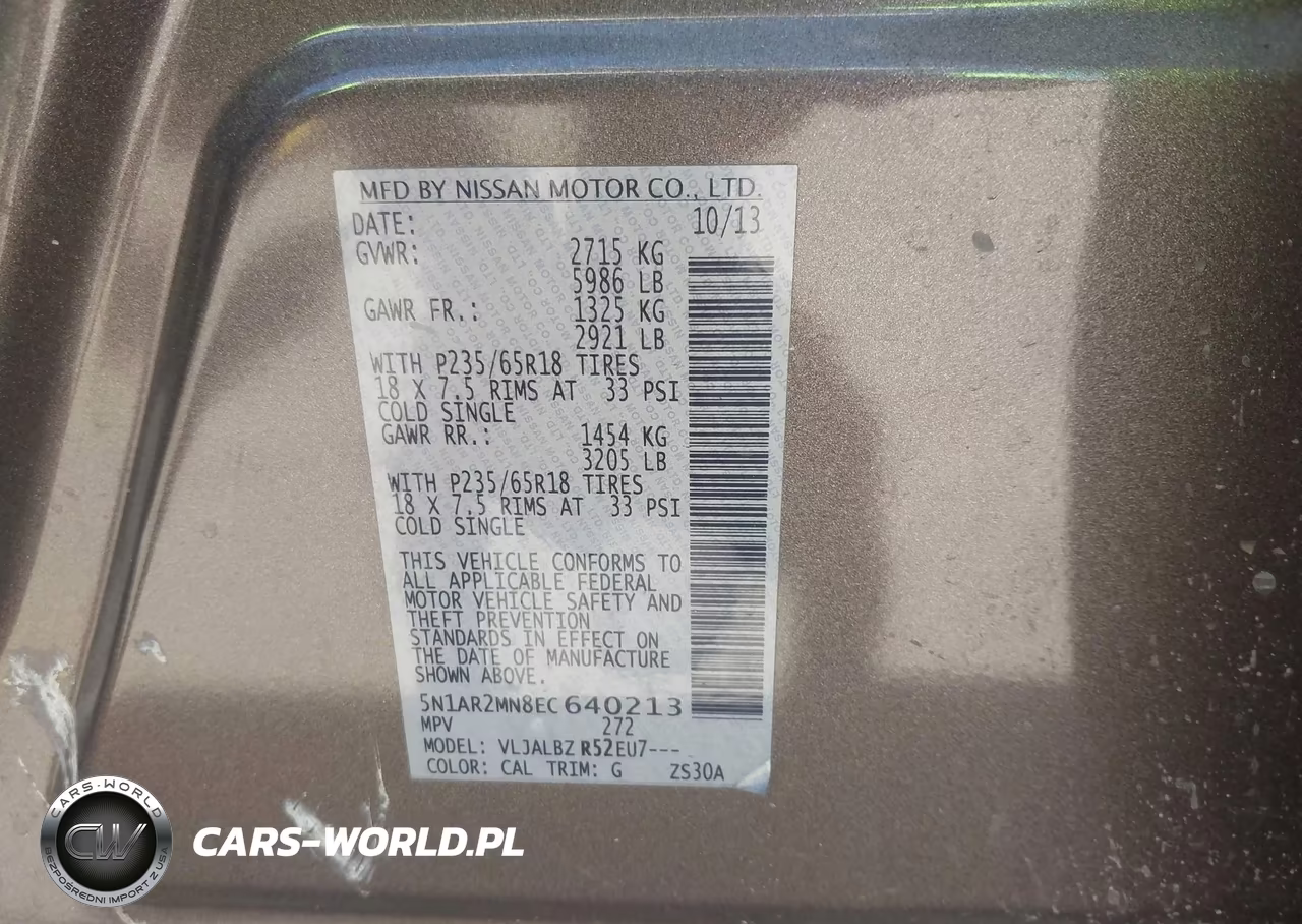 2014 Nissan Pathfinder S VIN:5N1AR2MN8EC640213 - 9