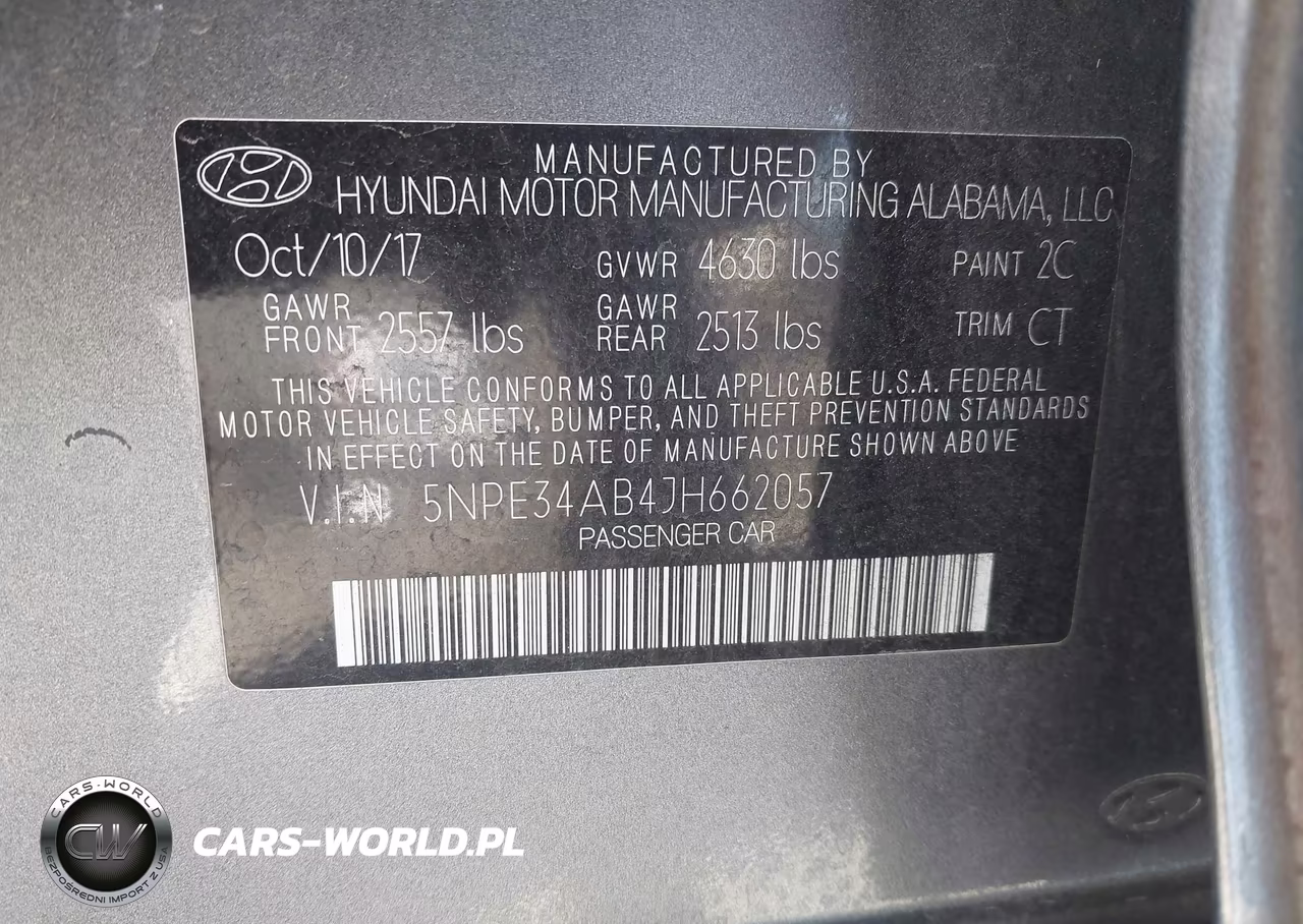 2018 Hyundai Sonata Sport 2.0T VIN:5NPE34AB4JH662057 - 9