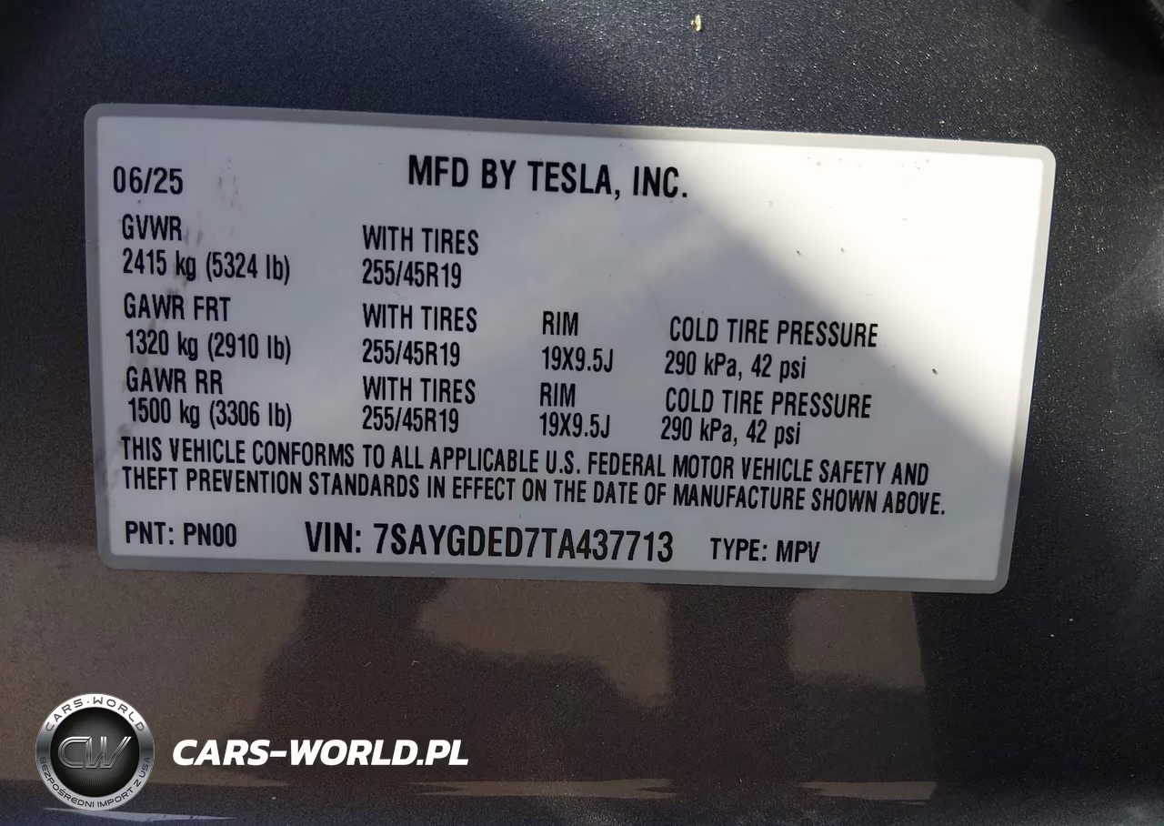 2026 Tesla Model Y Premium Rear-Wheel Drive-Rear-Wheel Drive VIN:7SAYGDED7TA437713 - 9