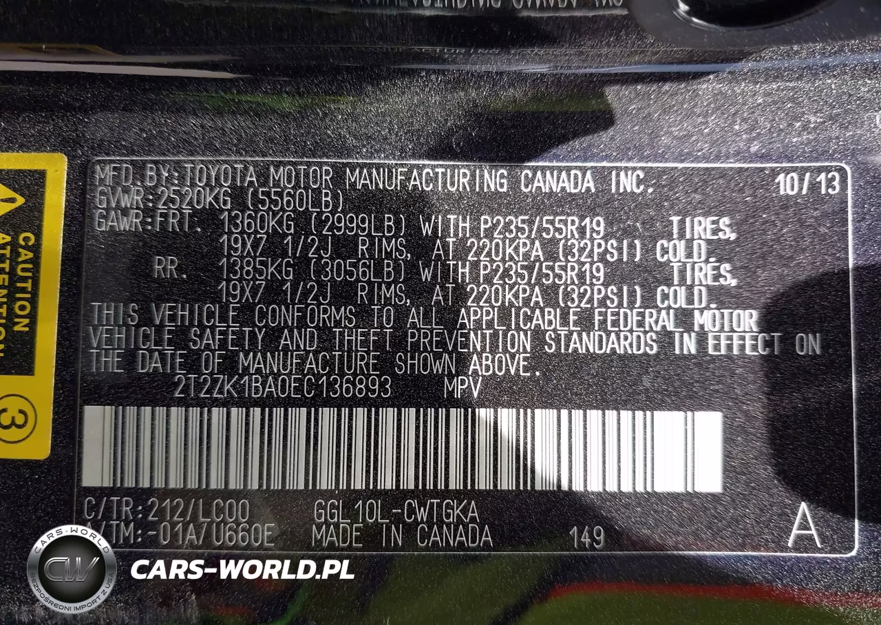 2014 Lexus Rx 350 VIN:2T2ZK1BA0EC136893 - 9