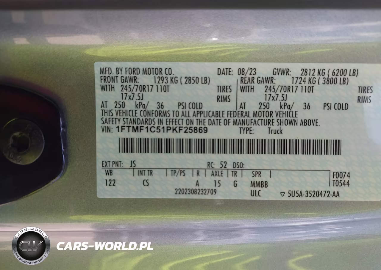 2023 Ford F-150 Xl VIN:1FTMF1C51PKF25869 - 9
