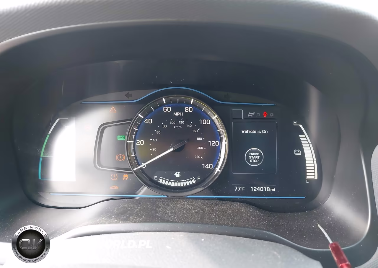 2018 Hyundai Ioniq Hybrid Blue VIN:KMHC65LC5JU075572 - 7