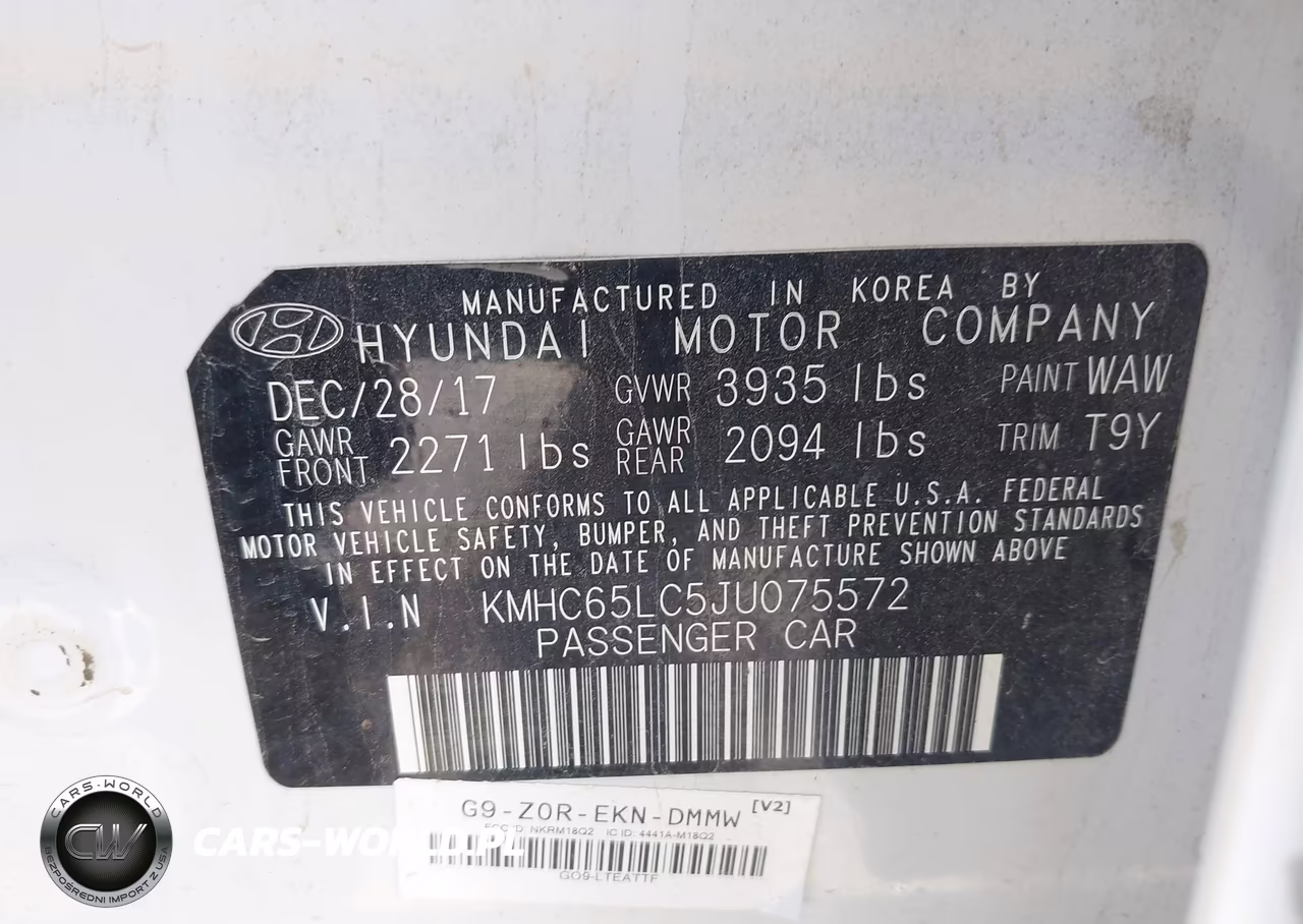 2018 Hyundai Ioniq Hybrid Blue VIN:KMHC65LC5JU075572 - 9